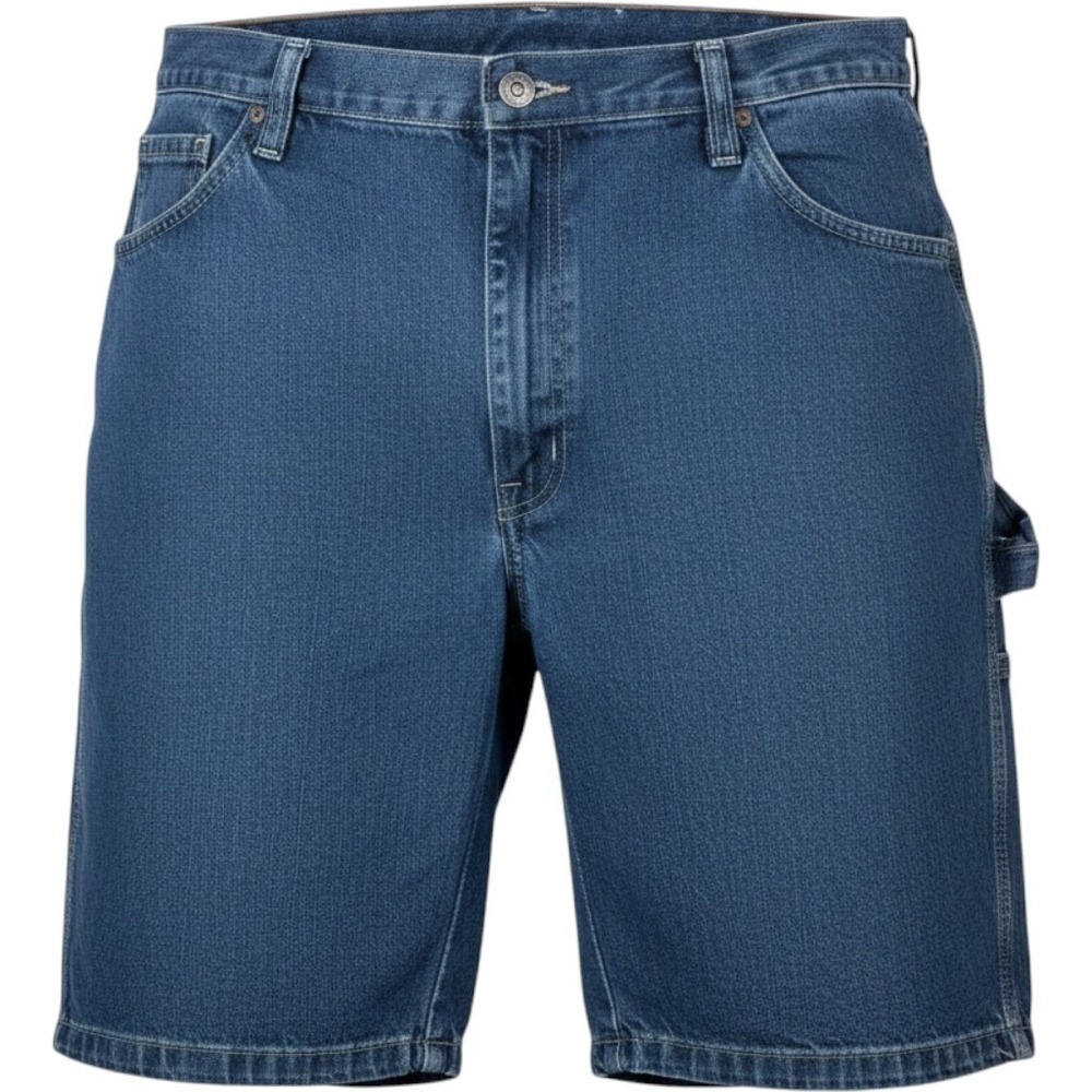 Wrangler‎ Mens Size 42 Denim Flat Front 5 Pocket Carpenter Shorts Outdoor Casual